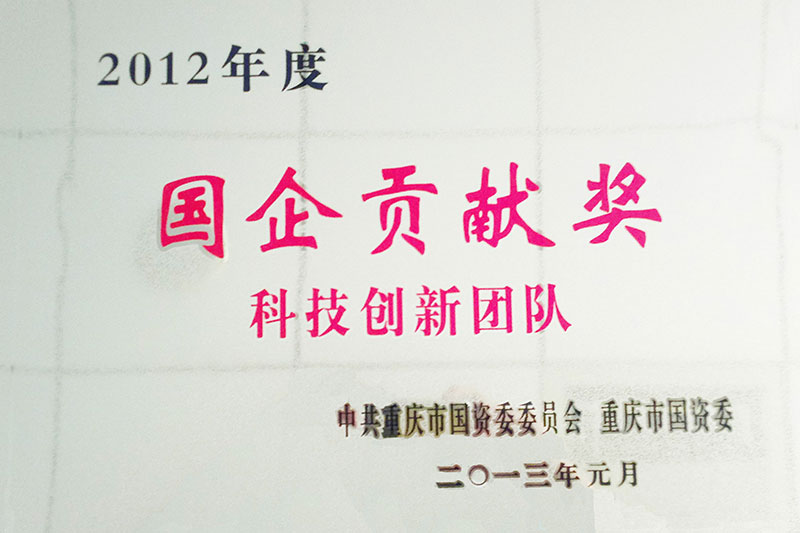 2012年國企貢獻獎科技創新團隊